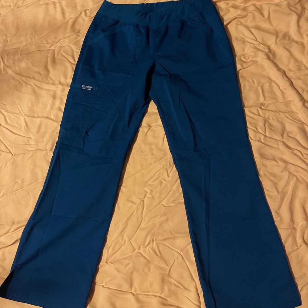 Cherokee workwear pull-on scrub pants petite